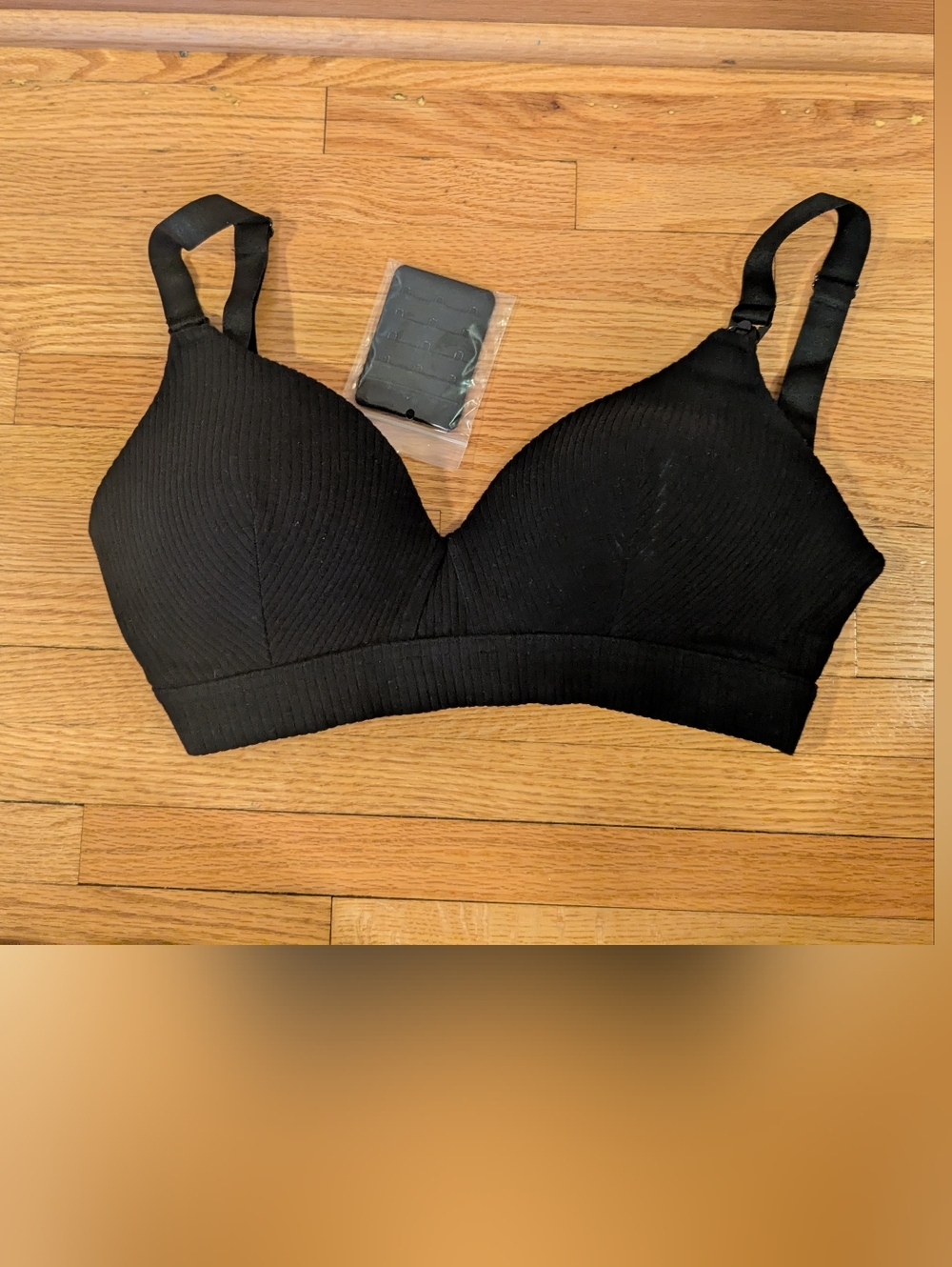 Kindred Bravely Ribbed Cotton Maternity & Nursing Bra | Black - Small Busty